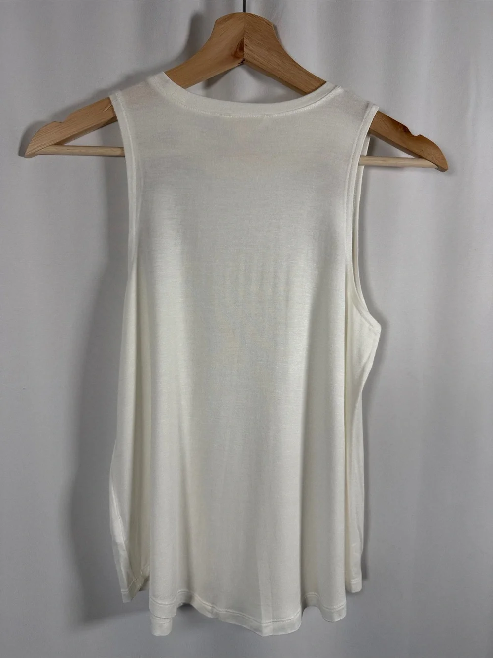 Aeropostale White Tank Top with Pink Floral Embroidery